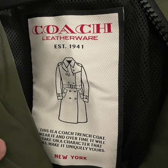 Coach Utility Trench Coat With Nylon Vest Sz 52 / Large NWT $895 - Picture 5 of 8